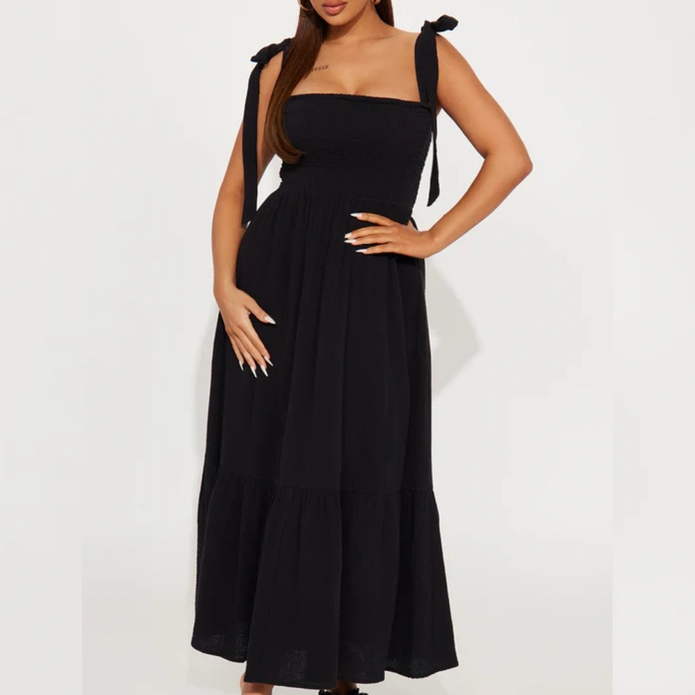 Black Cotton Dress